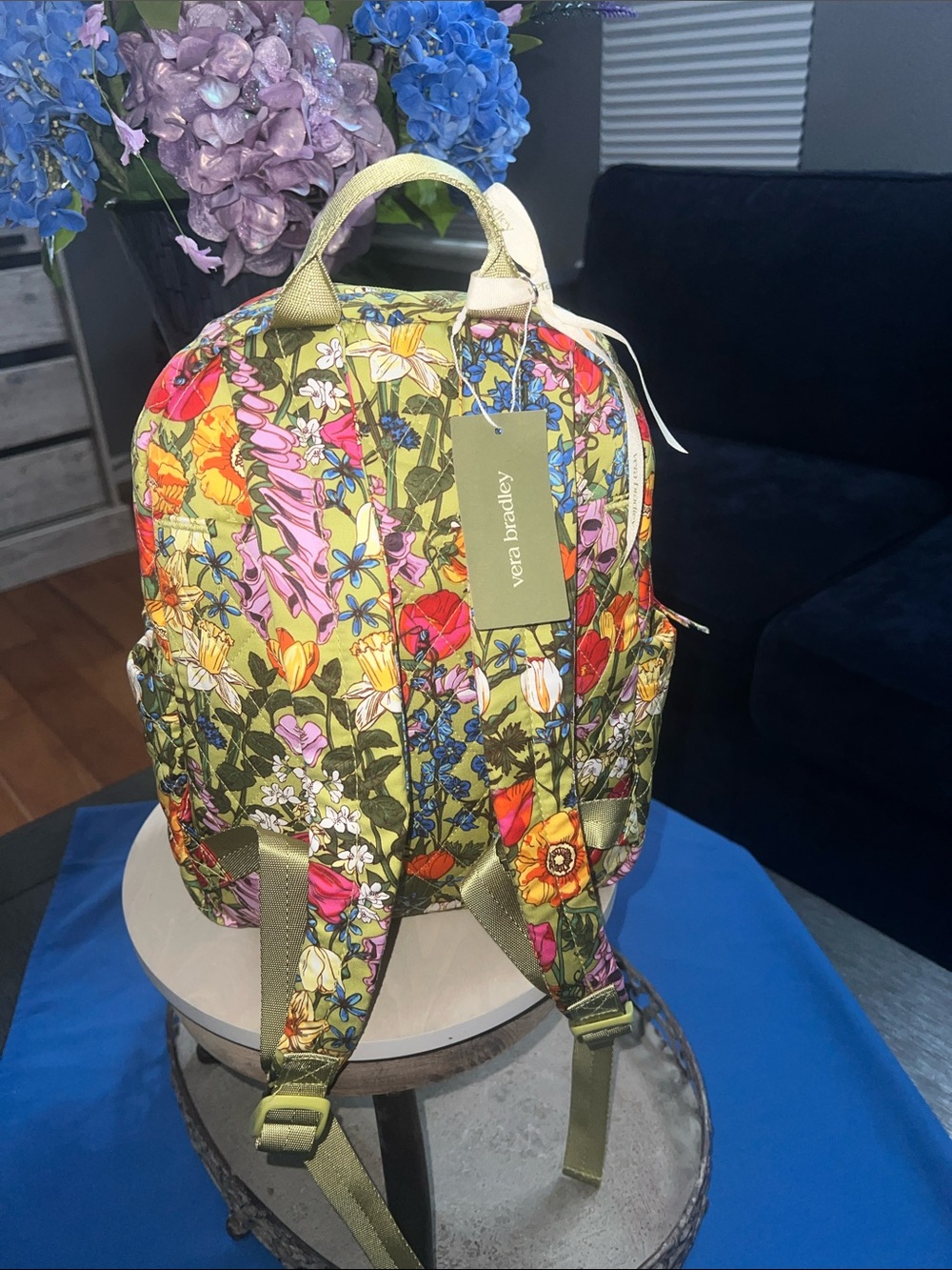 💕Vera Bradley Small Banbury Backpack Meadow Bouquet - Picture 3 of 9